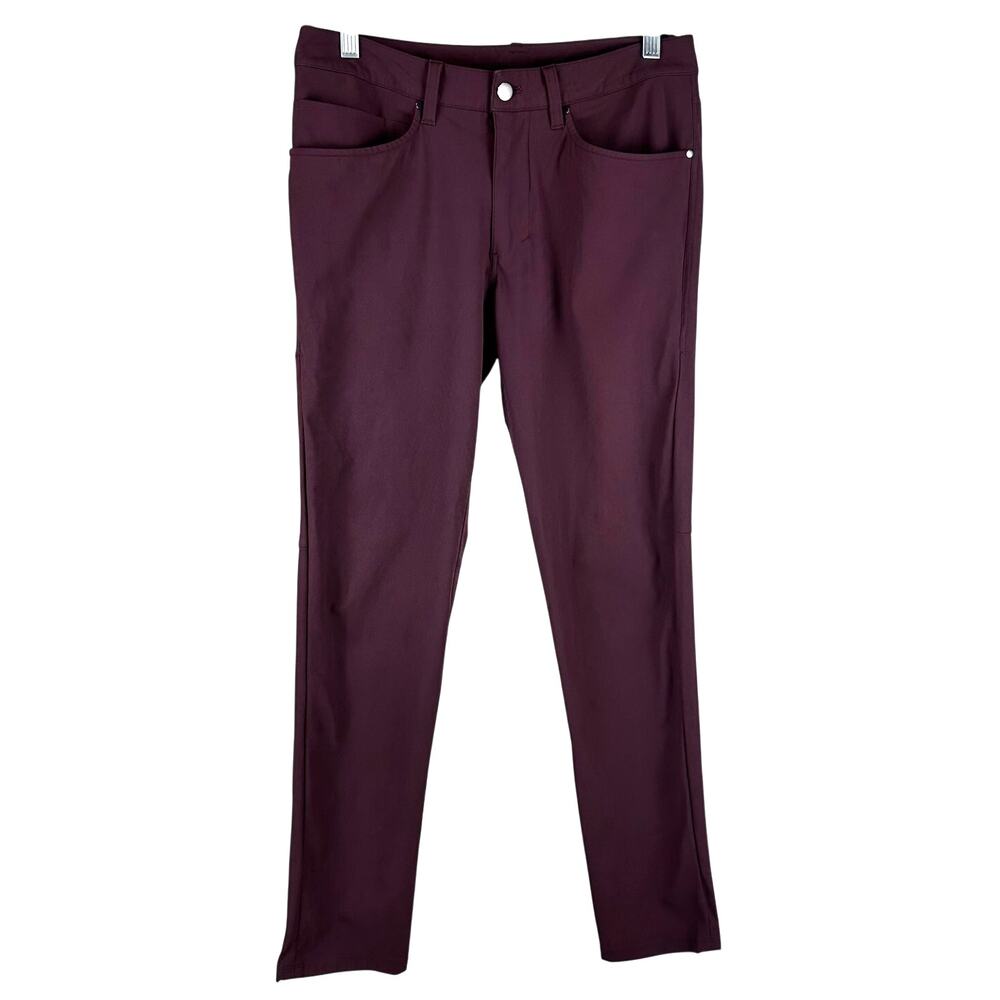 Lululemon ABC Slim-Fit Pant Warpstreme Cassis Men's Size 30 x 30 EUC